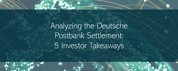 Deutsche Postbank Settlement - Securities Litigation News